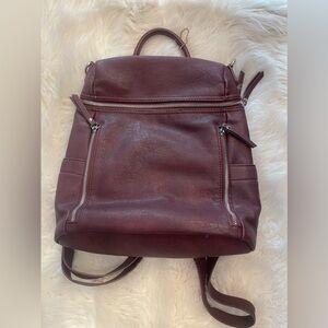 Faux leather backpack/purse